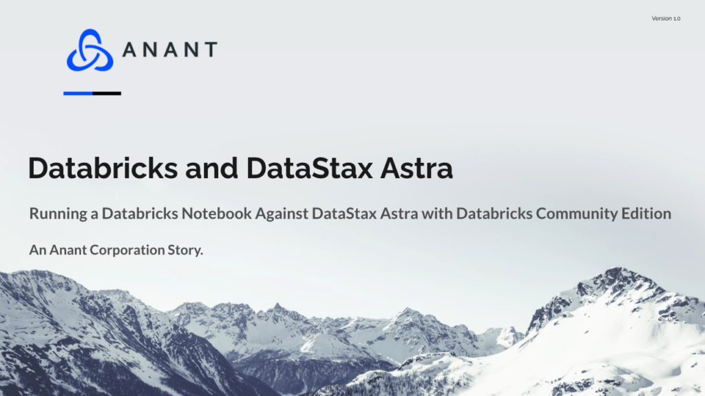 Running a databricks notebook against datastax astra