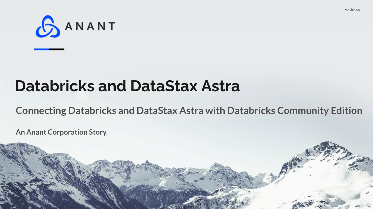 Connect databricks and datastax astra