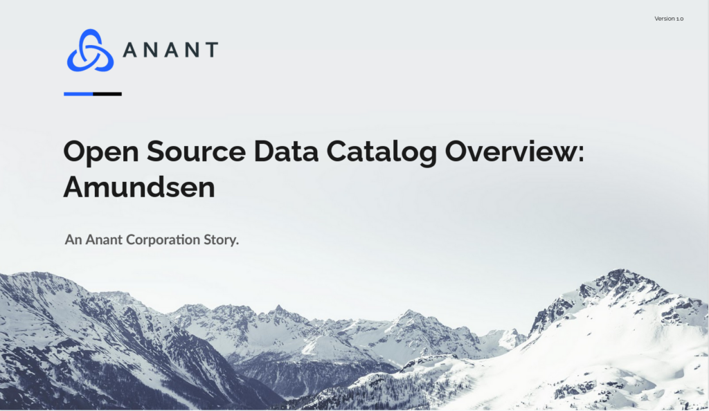 Data Catalog Overview: Amundson