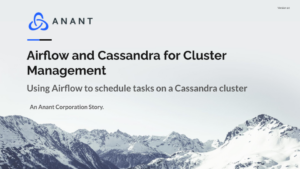 Cover slide for the Airflow and Cassandra for Cluster Management webinar