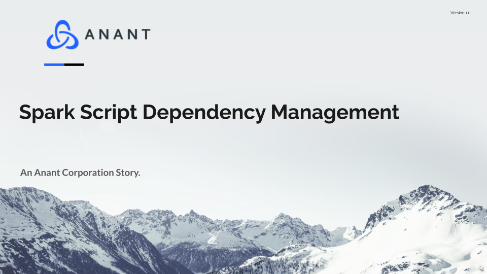 Cover image with the title Spark Script Dependency Management