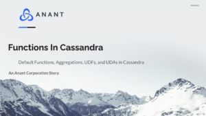 Functions in Cassandra cover slide