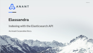 Cover Slide for Cassandra Lunch #61: Elassandra