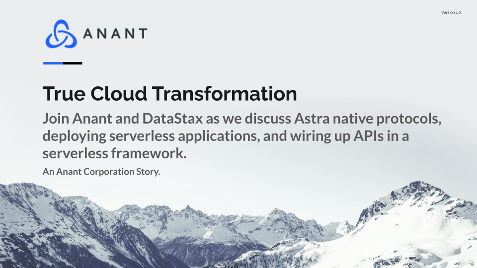 True Cloud Transformation cover slide